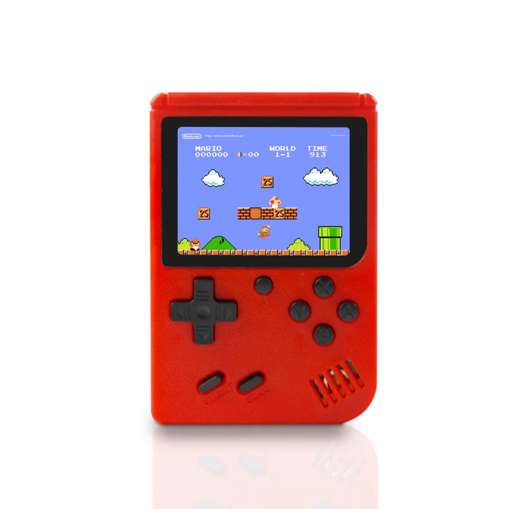 Portable Game Console with Built-In Retro Games and USB Charging