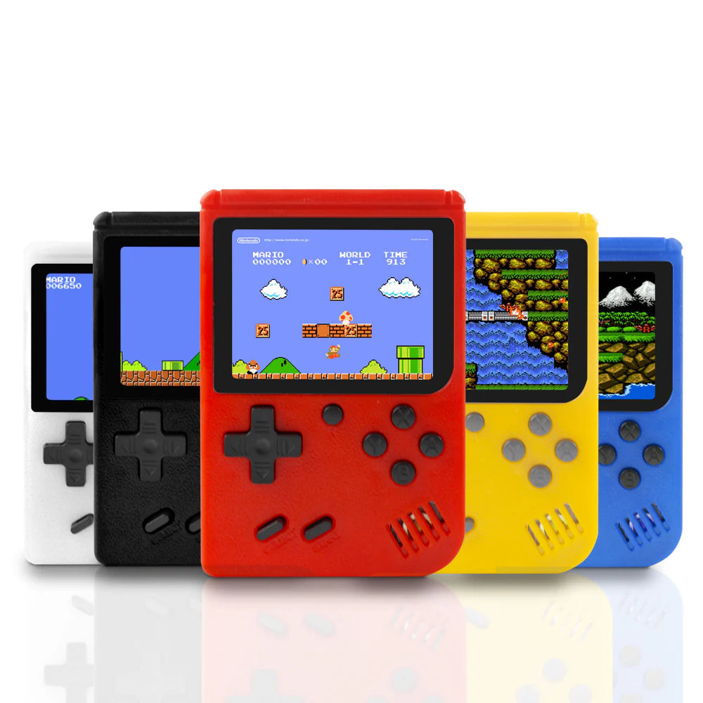Portable Game Console with Built-In Retro Games and USB Charging