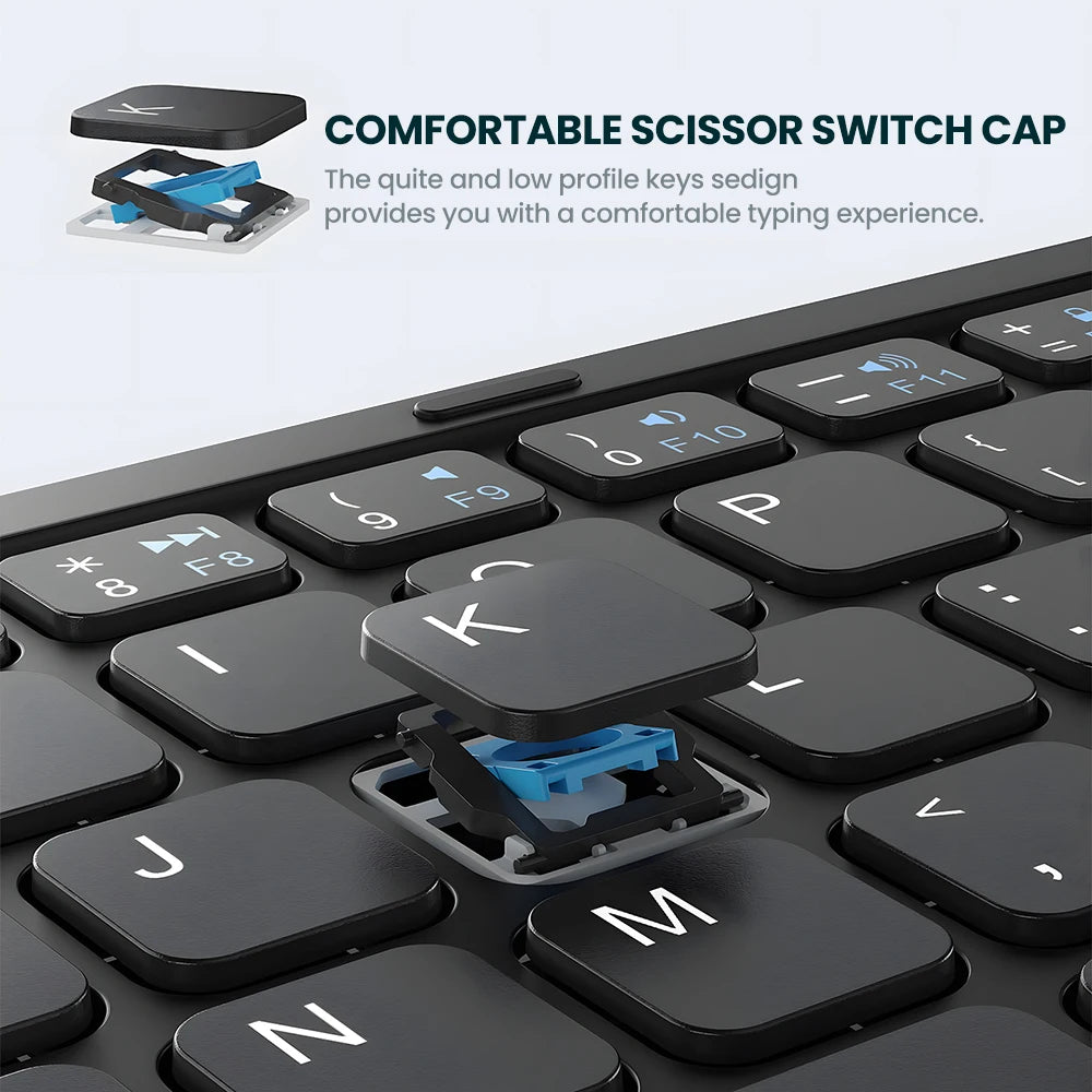 Foldable Bluetooth Keyboard + Touchpad Pro